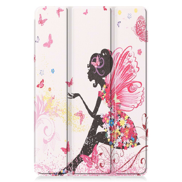 Smart Case Samsung Galaxy Tab S6 Lite kynä tapauksessa Kukka Fairy Fairy