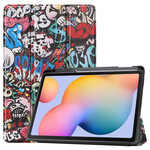 Smart Case Samsung Galaxy Tab S6 Lite Kynä Case Graffiti