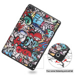 Smart Case Samsung Galaxy Tab S6 Lite Kynä Case Graffiti