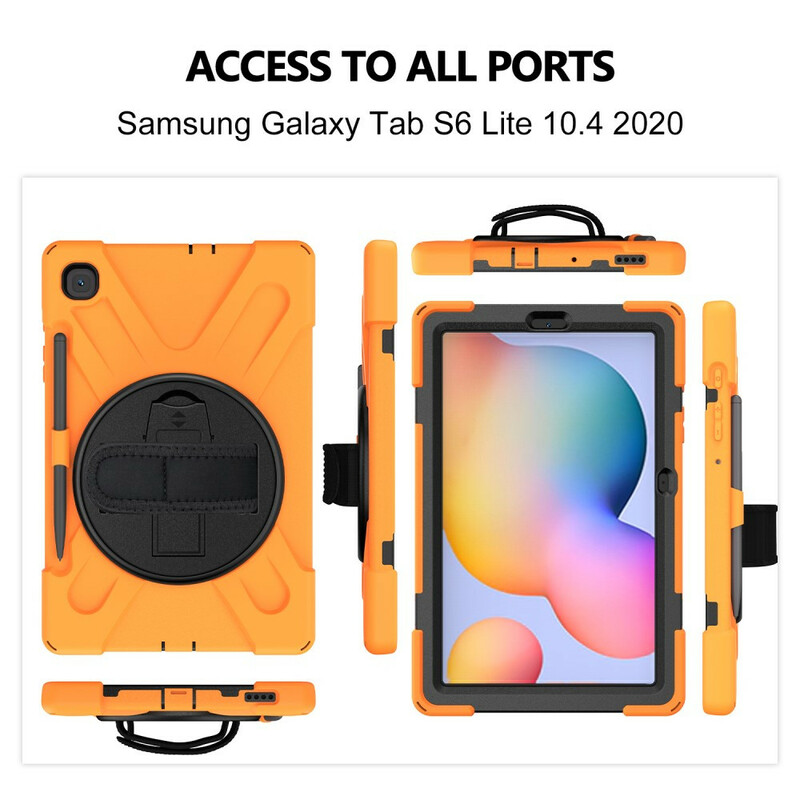 Samsung Galaxy Tab S6 Lite Utra kova kotelo hihnalla