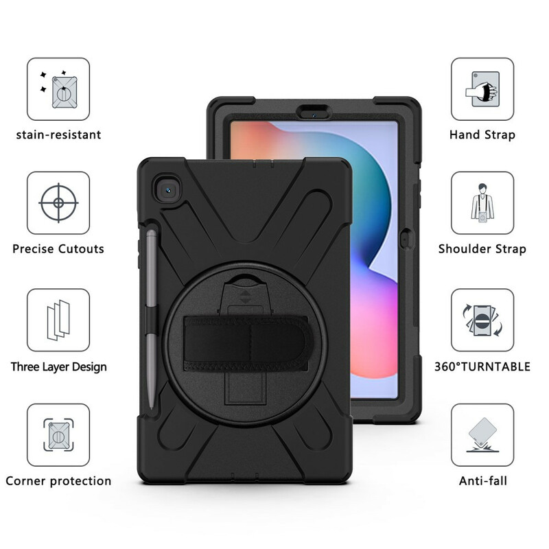 Samsung Galaxy Tab S6 Lite Utra kova kotelo hihnalla
