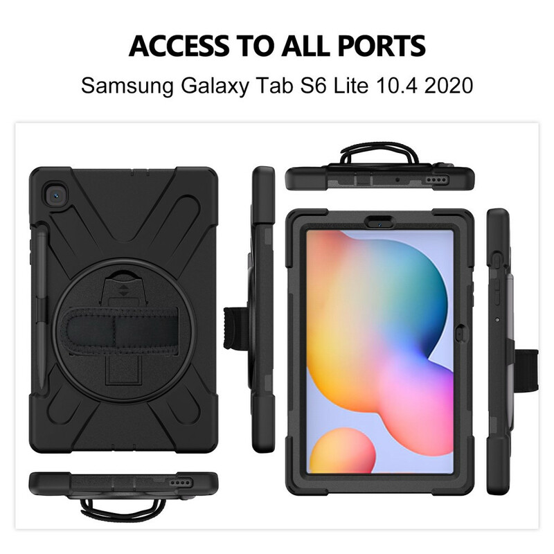 Samsung Galaxy Tab S6 Lite Utra Resistant Kotelo hihnalla