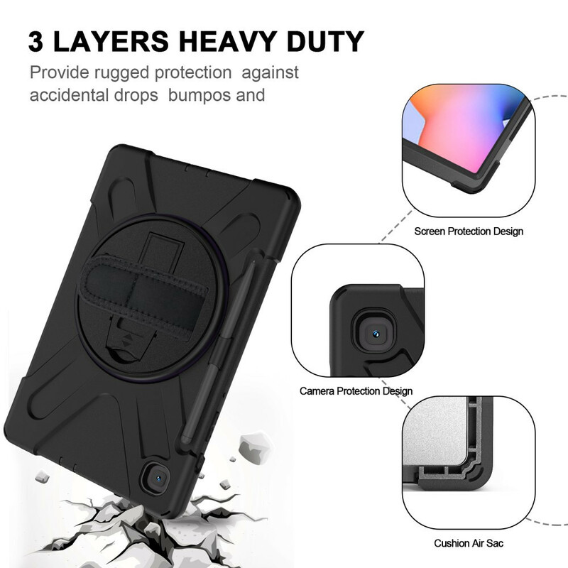 Samsung Galaxy Tab S6 Lite Utra Resistant Kotelo hihnalla
