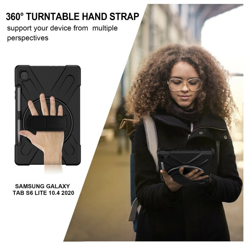 Samsung Galaxy Tab S6 Lite Utra Resistant Kotelo hihnalla