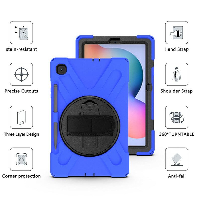 Samsung Galaxy Tab S6 Lite Utra kova kotelo hihnalla Samsung Galaxy Tab S6 Lite Utra kova kotelo hihnalla