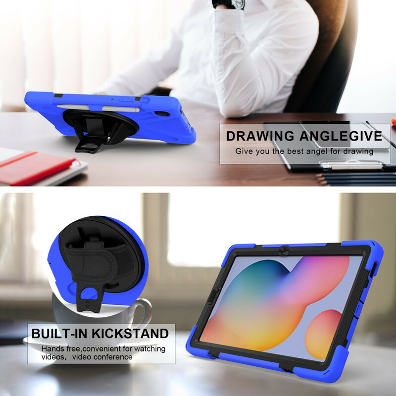 Samsung Galaxy Tab S6 Lite Utra kova kotelo hihnalla Samsung Galaxy Tab S6 Lite Utra kova kotelo hihnalla