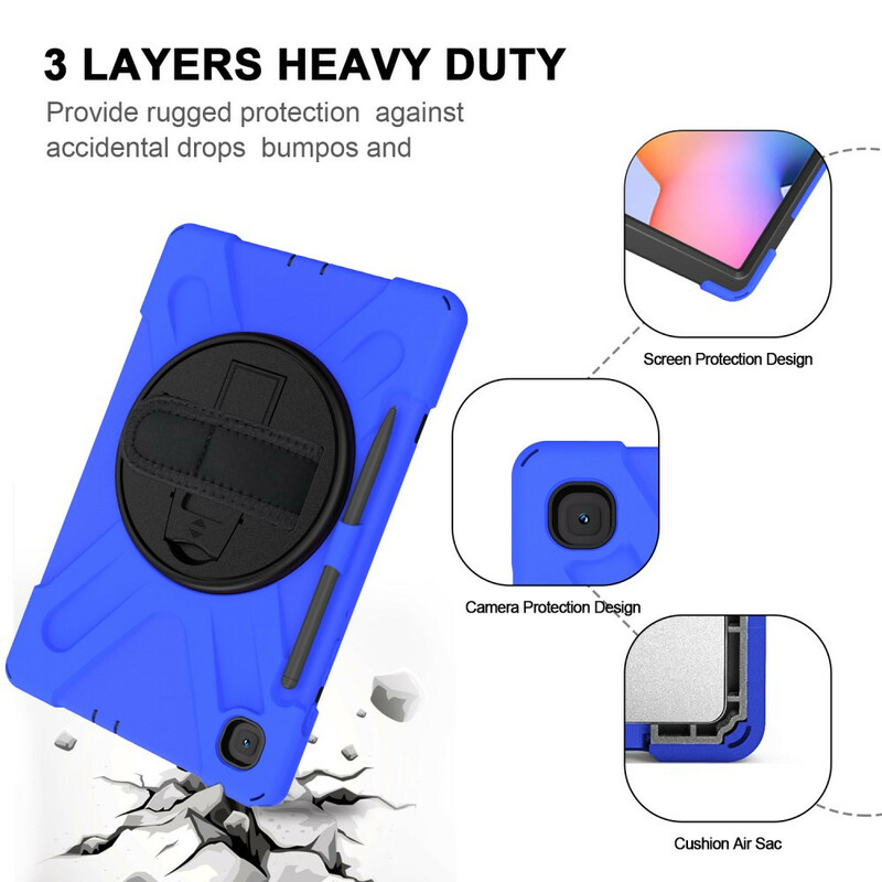 Samsung Galaxy Tab S6 Lite Utra Resistant Kotelo hihnalla Samsung Galaxy Tab S6 Lite Utra Resistant Kotelo hihnalla