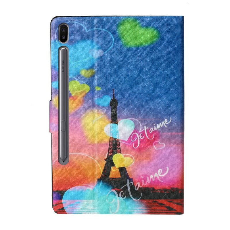 Samsung Galaxy Tab S6 Kotelo Pariisi rakastan sinua