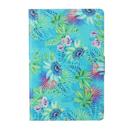 Samsung Galaxy Tab S5e Kotelo Kukkia ja lehtiä