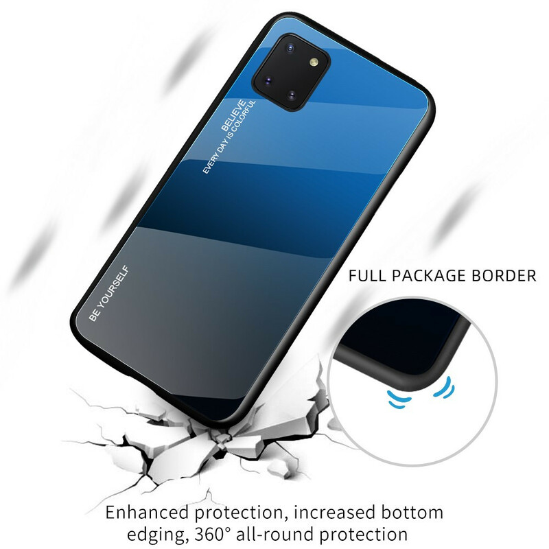Samsung Galaxy S10 Lite Cover karkaistu lasi Ole oma itsesi