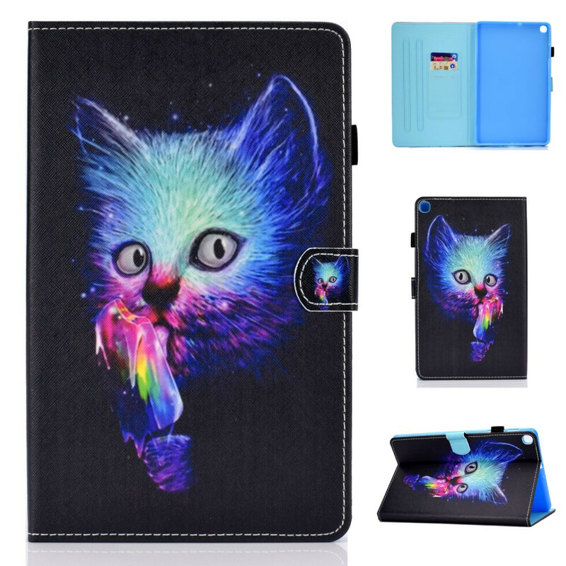 Samsung Galaxy Tab A 10.1 kotelo (2019) Psycho Cat