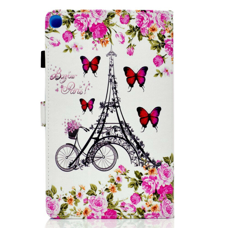 Samsung Galaxy Tab A 10.1 (2019) Eiffel-torni polkupyörä kotelo