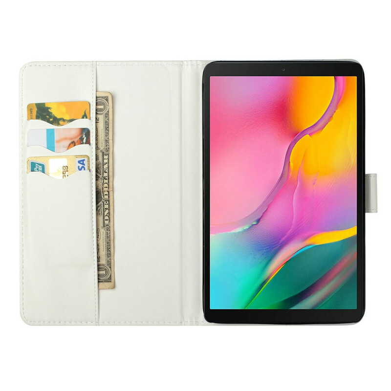 Samsung Galaxy Tab A 10.1 kotelo (2019) Marmori valopilkkuja