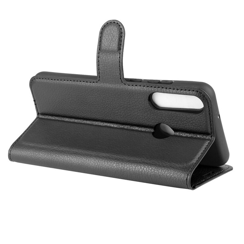 Kotelo Huawei Y6p keinonahka Classic Litchi