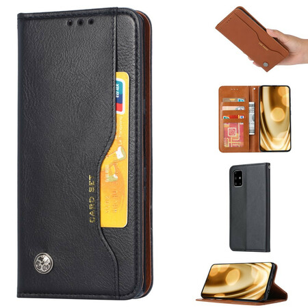 Flip Cover Samsung Galaxy Note 20 keinonahkainen korttikotelo
