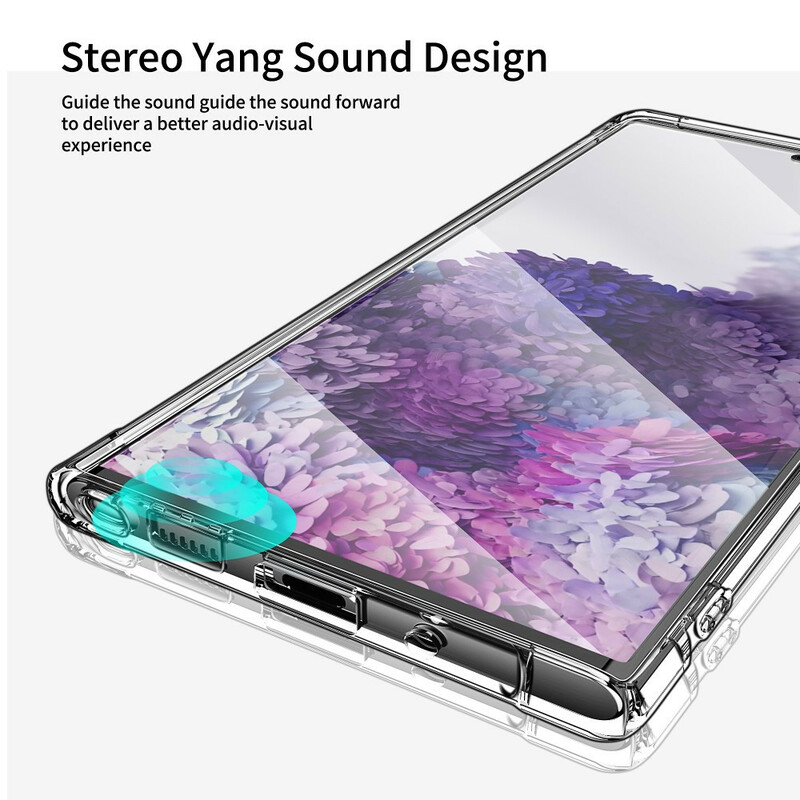 Samsung Galaxy Note 20 läpinäkyvä tapaus LEEU Suojatyynyt