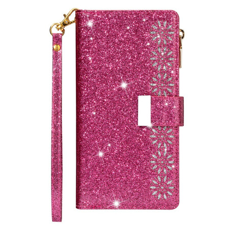 Samsung Galaxy Note 20 Glitter lompakko vetoketjukotelo