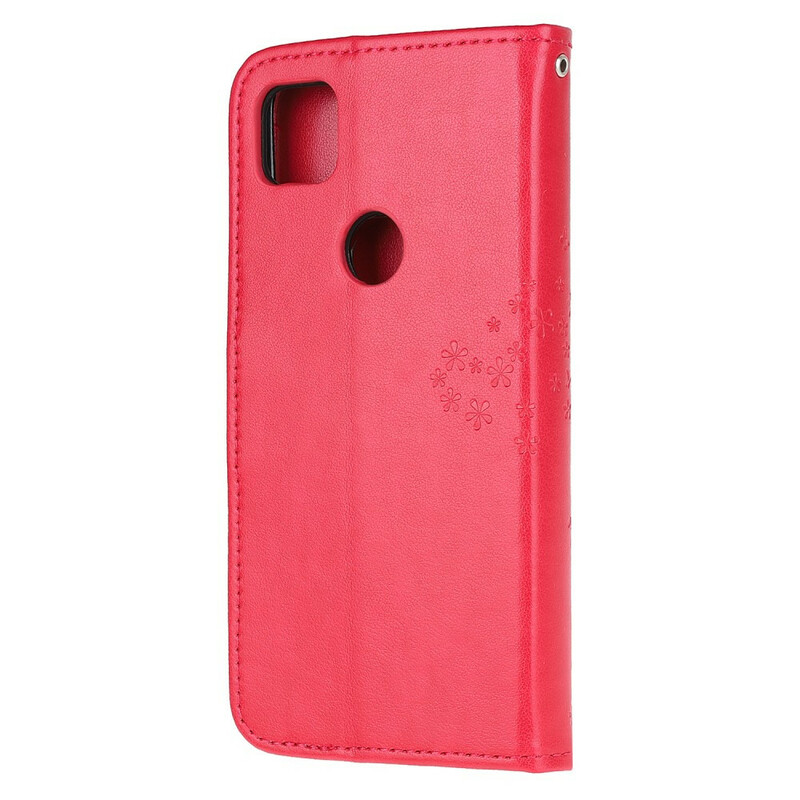 Google Pixel 4a Puu & Pöllö hihnan kotelo