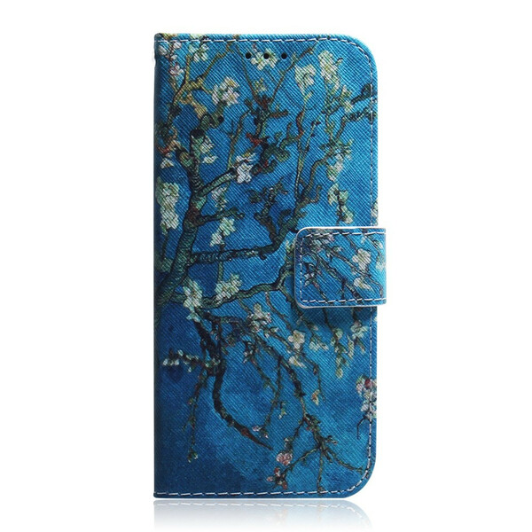 Xiaomi Redmi Note 9 Asia Kukkivat puu sininen tausta