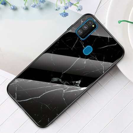 Samsung Galaxy M21 Premium väri karkaistu lasi tapauksessa