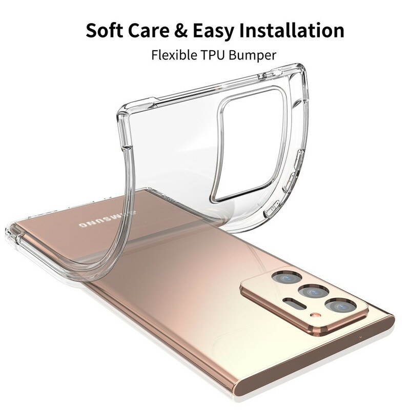 Samsung Galaxy Note 20 Ultra Clear Case LEEU Tyynyt