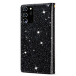 Samsung Galaxy Note 20 Ultra Glitter lompakko vetoketjukotelo