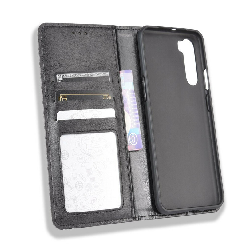 OnePlus North Leather Effect Flip Cover -suojakansi