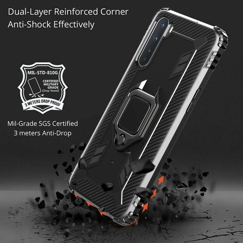 OnePlus Nord Ring ja Carbon Fiber Case