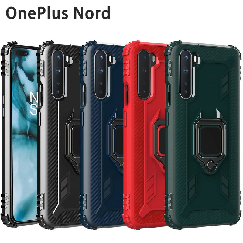 OnePlus Nord Ring ja Carbon Fibre Case