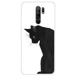Xiaomi Redmi 9 Cat Case Musta Ajattelias