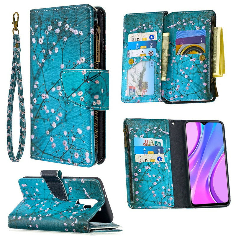 Xiaomi Redmi 9 Zip Pocket Tree Case