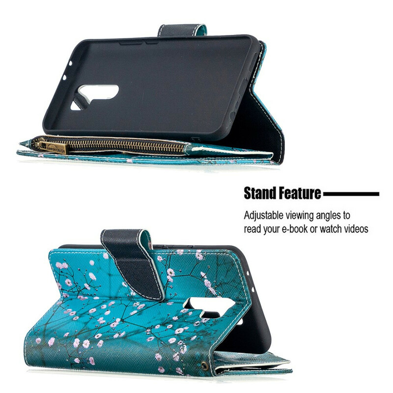 Xiaomi Redmi 9 Zip Pocket Tree Case