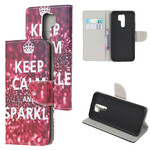 Xiaomi Redmi 9 Keep Calm and Sparkle Case -mallisto