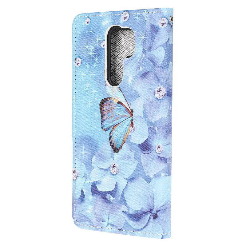 Xiaomi Redmi 9 Diamond Butterfly hihna tapauksessa
