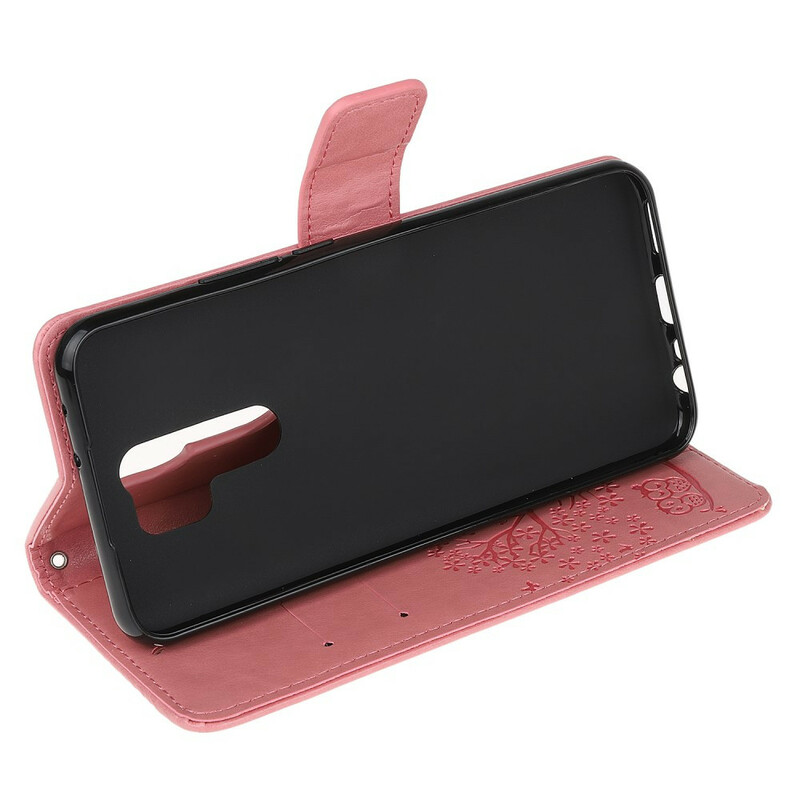 Xiaomi Redmi 9 puu ja pöllö hihna tapauksessa