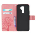 Xiaomi Redmi 9 puu ja pöllö hihna tapauksessa