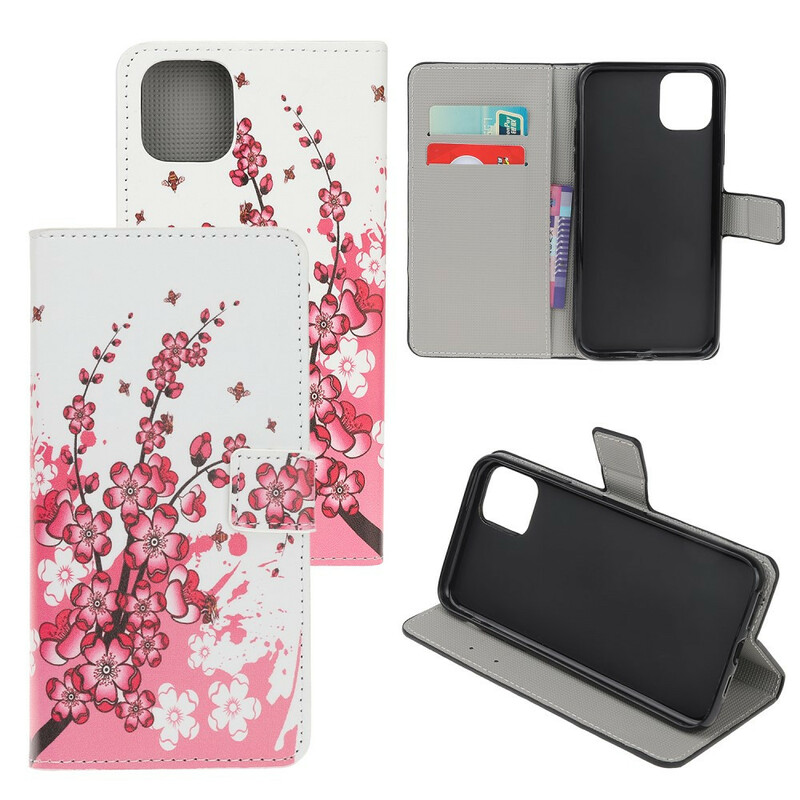 Kotelo iPhone 12 Trooppisia kukkia Kotelo iPhone 12 Trooppisia kukkia