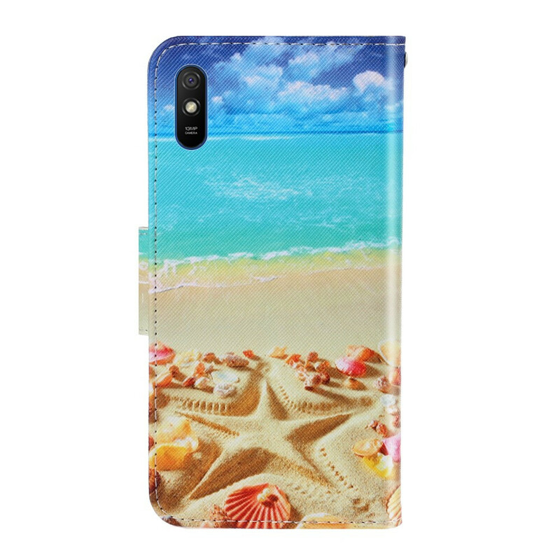 Housse Xiaomi Redmi 9A Plage à Lanière