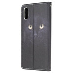 Xaiomi Redmi 9A Musta Cat Eye hihna tapauksessa