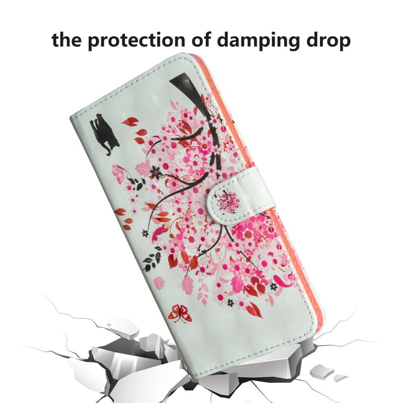 Xiaomi Redmi 9A Case Tree vaaleanpunainen