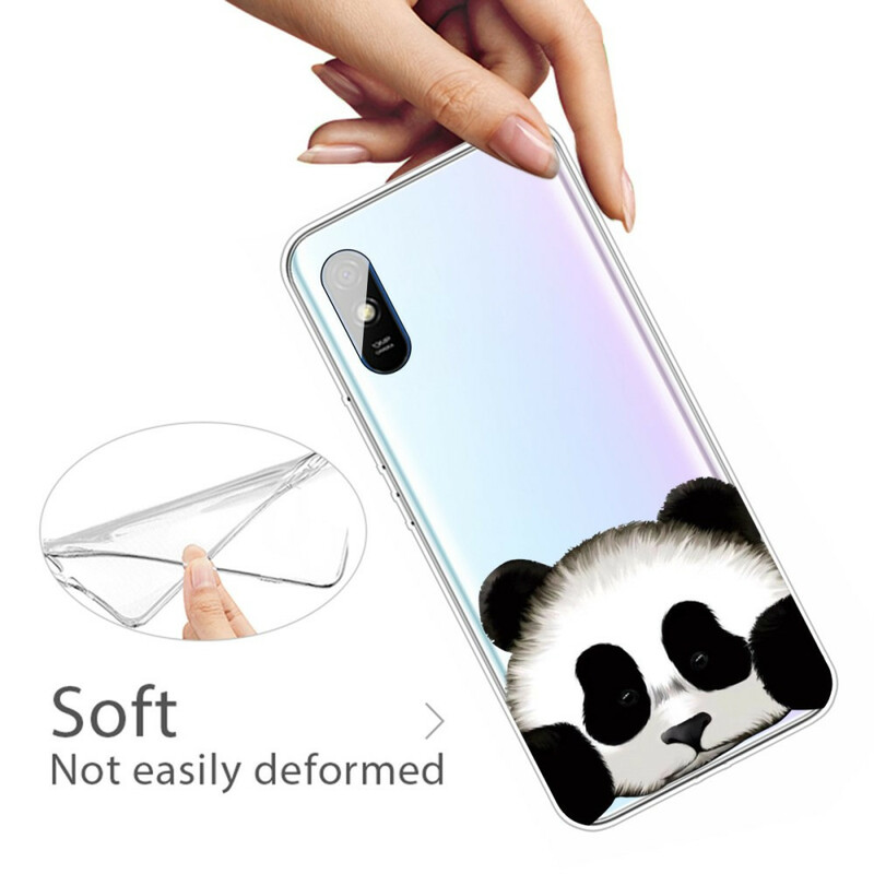 Xiaomi Redmi 9A läpinäkyvä Panda Case