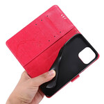 Kotelo iPhone 12 Pro Max Perhoset ja kukat Lanyard