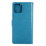 Kotelo iPhone 12 Pro Max Perhoset ja kukat Lanyard