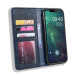 Flip Cover iPhone 12 Pro Max Nahkatehoste Vintage Tyylikäs