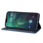 Flip Cover iPhone 12 Pro Max Nahkatehoste Vintage Tyylikäs