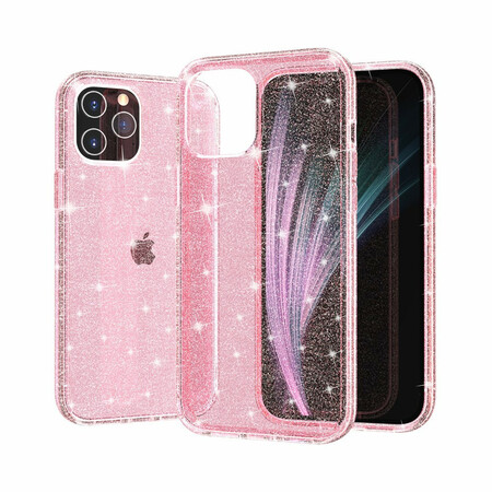 iPhone 12 Pro Max Kirkas Glitter-kotelo