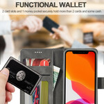 Suojus iPhone 12 Pro Max LC.IMEEKE Nahka vaikutus