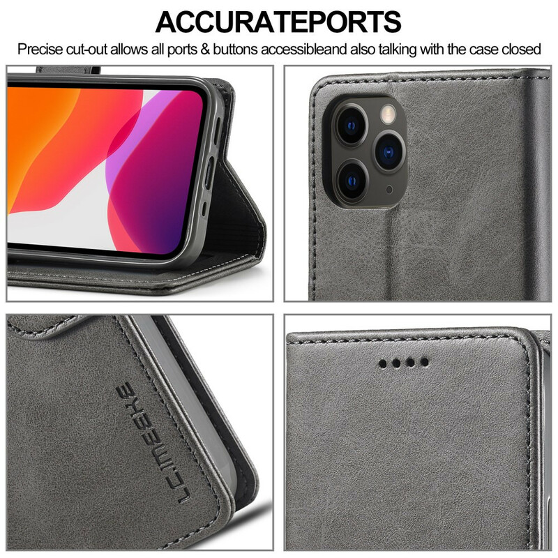 Suojus iPhone 12 Pro Max LC.IMEEKE Nahka vaikutus