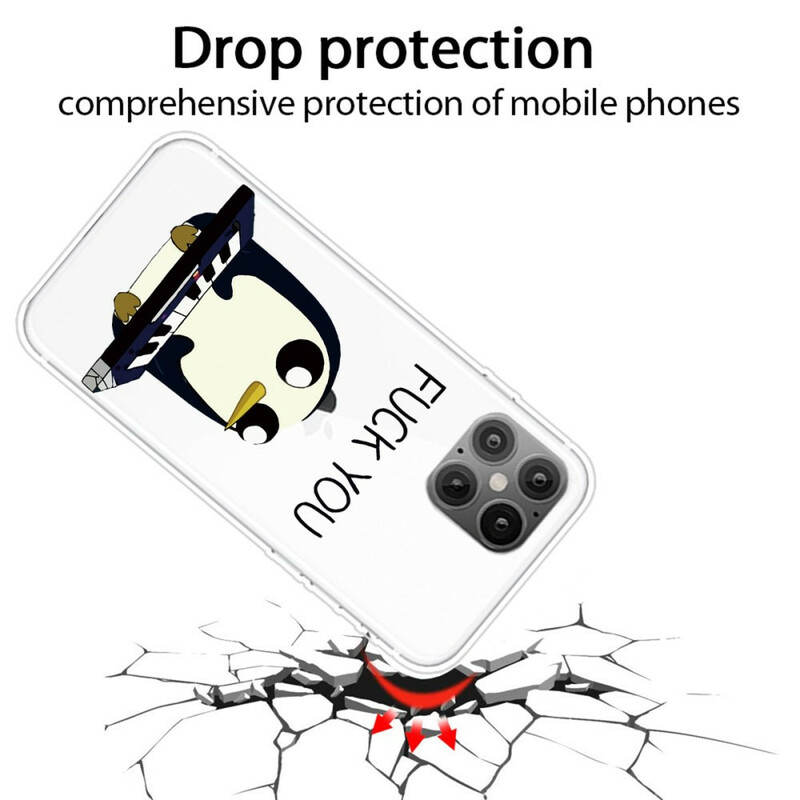 Kotelo iPhone 12 Max / 12 Pro Pingviini Haista vittu!