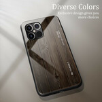 iPhone 12 Max / 12 Pro Kotelo karkaistu lasi Wood Design